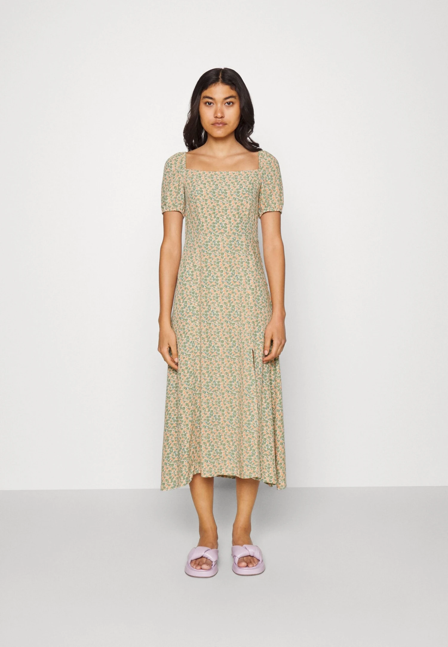 Even&Odd Day Dress - Green/Pink 1 Even&Odd Day Dress - Green/Pink