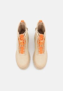 Even&Odd Lace-Up Ankle Boots - Beige 11 Even&Odd Lace-Up Ankle Boots - Beige -Chic Mode Shop 0b97eb1c20ce463dab7788fa257b5b68