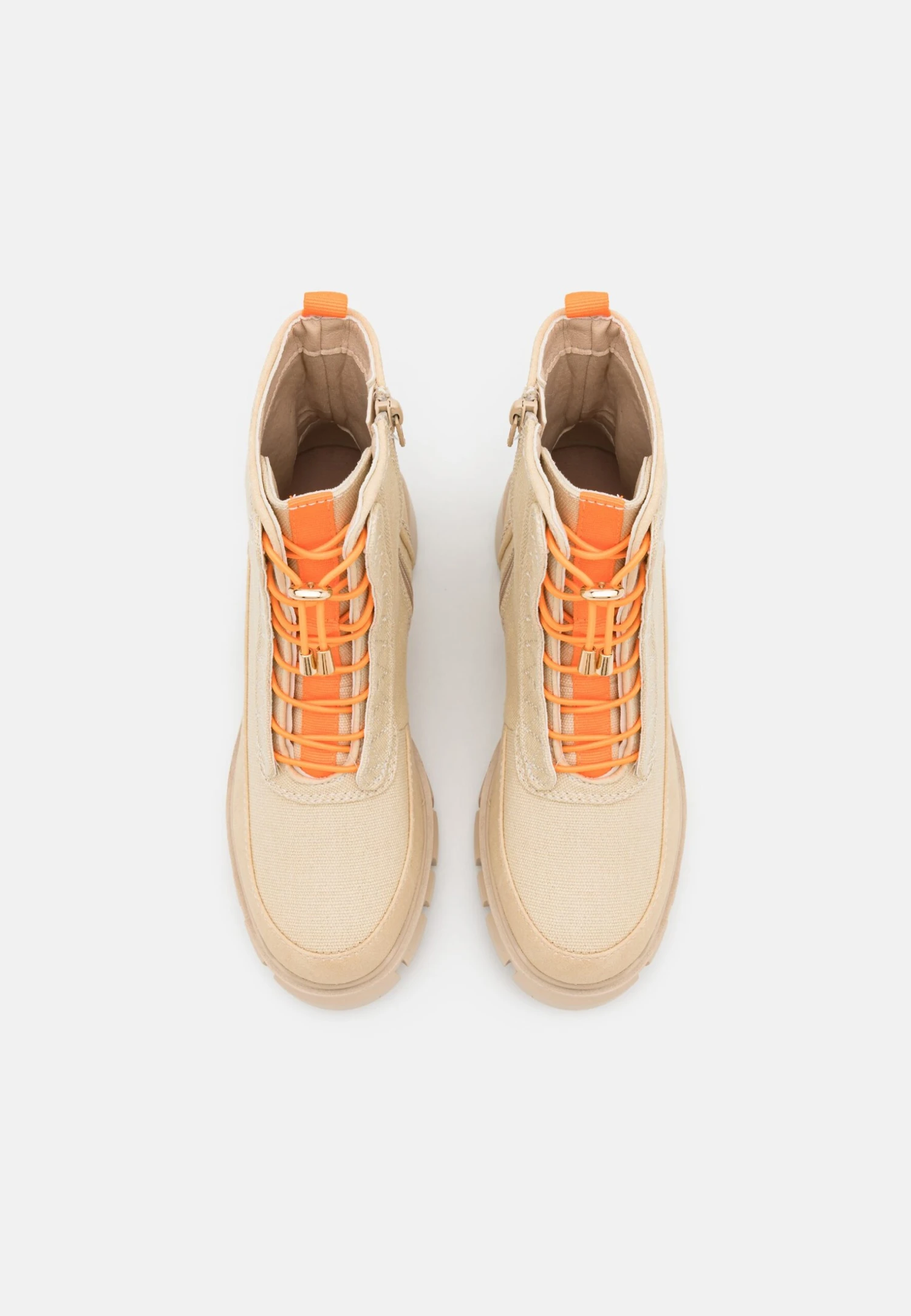 Even&Odd Lace-Up Ankle Boots - Beige 6 Even&Odd Lace-Up Ankle Boots - Beige - Image 6