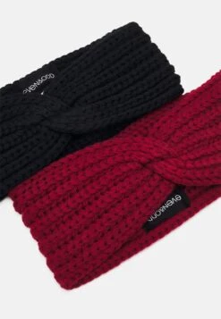 Even&Odd 2 Pack - Ear Warmers - Black/Red -Chic Mode Shop 109de88a1da8435c94f2fb0753f62aa0