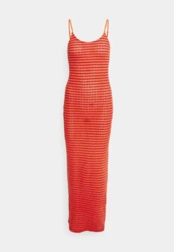 Even&Odd Midi Fake Bodycon Dress - Maxi Dress - Orange/Pink/Black -Chic Mode Shop 12d50d9df40e4a1ca3365973b64b9dd7
