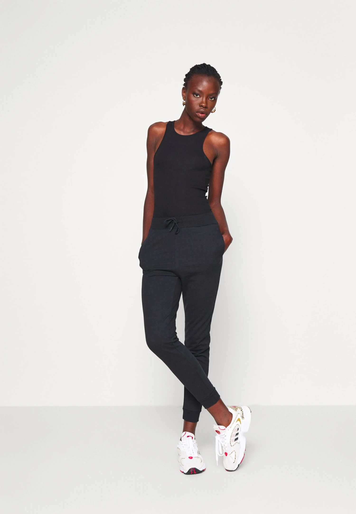 Slim Fit Joggers - Tracksuit Bottoms - Black 2 Slim Fit Joggers - Tracksuit Bottoms - Black - Image 2