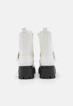 Platform Ankle Boots - White -Chic Mode Shop 1c14c00cf92248f590214f63e42e361d
