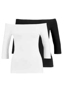 Even&Odd 2 Pack - Long Sleeved Top - White/Black -Chic Mode Shop 1dffc97e08c0423ebb1c5d67231c556c