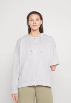 Even&Odd Zip-Up Sweatshirt - Mottled Grey -Chic Mode Shop 209eb79aa4ae441da8aae9732eeb2a27