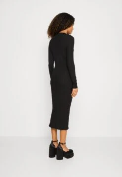 Even&Odd Circ Long Sleeves Midi High Slit Dress - Shift Dress -Chic Mode Shop 2354151ea70d41aa9b5043e84172516a