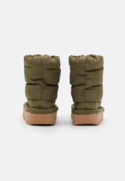 Even&Odd Platform Ankle Boots - Khaki -Chic Mode Shop 2c84a1d6b790422698814e47ccb6e91b