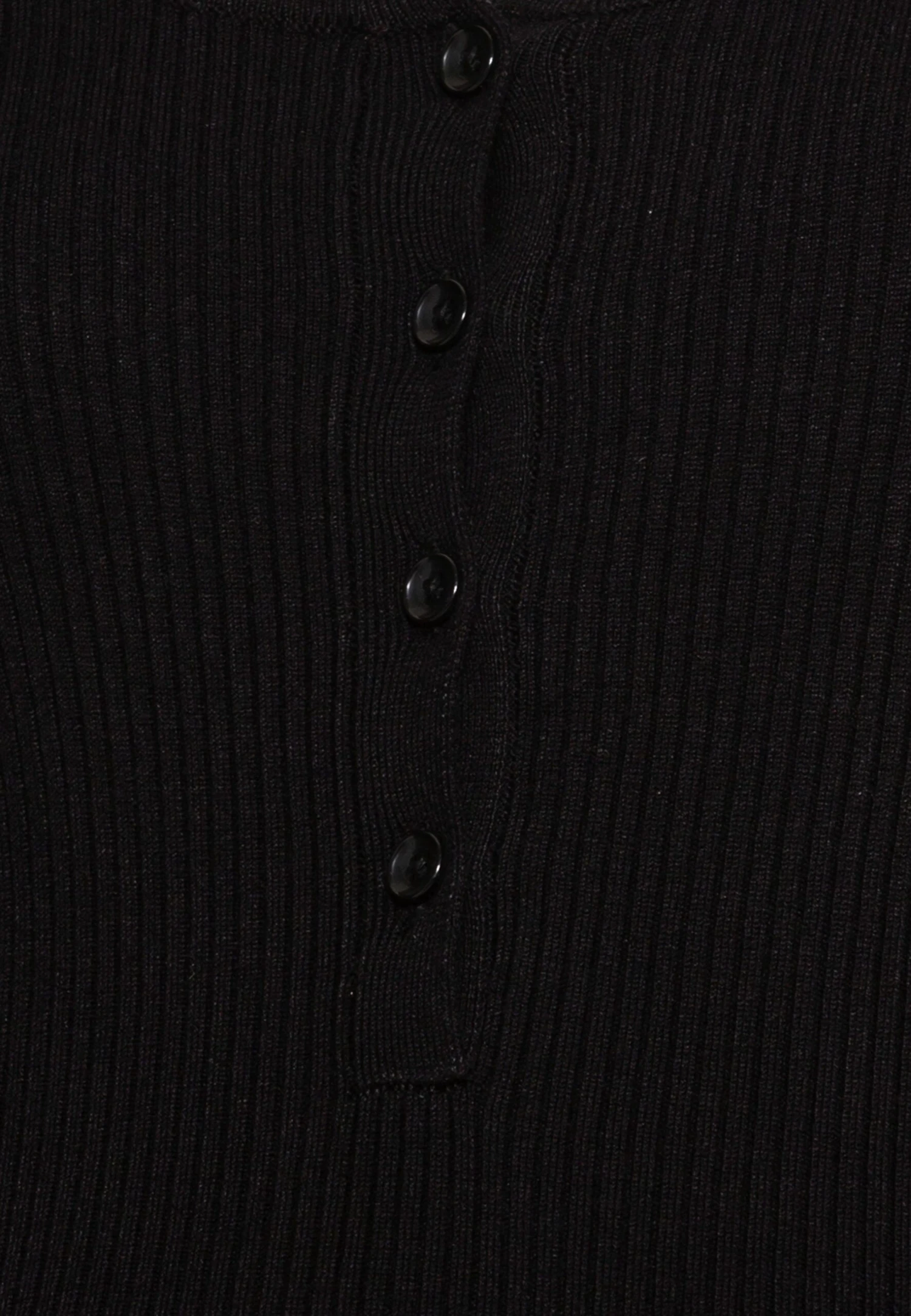 Nursing Button Placket - Jumper - Black 3 Nursing Button Placket - Jumper - Black - Image 3