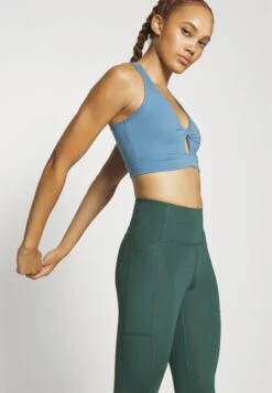 Medium Support Sports Bra - Blue -Chic Mode Shop 3144f57c70bc41ffb981a299e269dc94