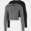 Even&Odd 2 Pack - Jumper - Mottled Grey
