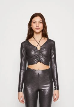 Even&Odd Long Sleeved Top - Black/Silver