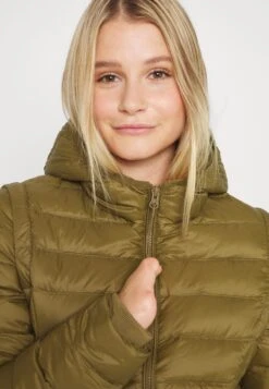 Even&Odd Down Jacket - Khaki -Chic Mode Shop 4541bc1c9337433ca460f8b353fd0f43