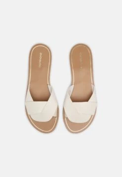 Even&Odd Mules - White -Chic Mode Shop 4652a5f35a0447479cfb025fade7b45f