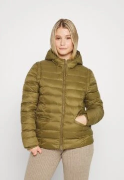 Even&Odd Down Jacket - Khaki -Chic Mode Shop 523d8f6261d340839e6b90b84e793eef