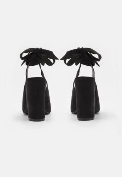 Even&Odd Lace-Up Heels - Black 9 Even&Odd Lace-Up Heels - Black -Chic Mode Shop 53b6225a4744490986bcfc21e327eac5