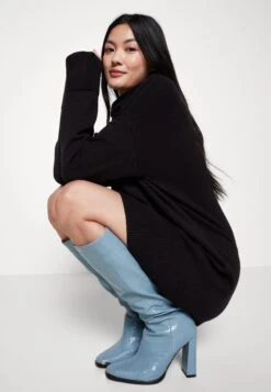 Even&Odd Rollkragen Mini Basic Strickkleid - Jumper Dress -Chic Mode Shop 57c26012aa44484d89ace71e3c8e0104