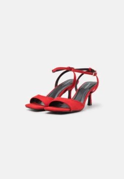 Even&Odd High Heeled Sandals - Red -Chic Mode Shop 59735ea78a054a519768efffd660f938