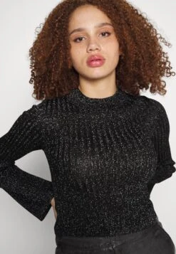 Even&Odd Lurex - Jumper - Black -Chic Mode Shop 63f4ba6b61fe4e5b9b01b7f57a72124c