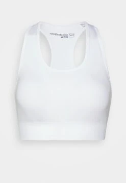 Medium Support Sports Bra - White -Chic Mode Shop 7e40ef20d8f440f7907da533ffb3fe74