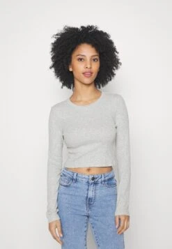 3 Pack - Long Sleeved Top - Black/White/Mottled Grey -Chic Mode Shop 8af5983250b946a4b5d85c6d4640505f