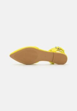 Even&Odd Slingback Ballet Pumps - Yellow -Chic Mode Shop 94f0555358834fe484a6fe955f6449ba