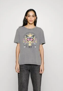Even&Odd Clare Colorful Mystical Anthracite - Print T-Shirt - Anthracite