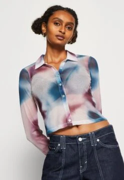 Even&Odd Button-Down Blouse - Multi-Coloured -Chic Mode Shop 9844742186e74563bb2047ba97b18a18