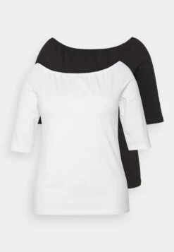 2 Pack - Basic T-Shirt - White/Black 8 2 Pack - Basic T-Shirt - White/Black -Chic Mode Shop 98f5227821604689a655562d663f9ad3