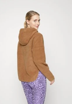 Fleece Jacket - Light Brown -Chic Mode Shop 9f78421cb48e444dba184121659098fe