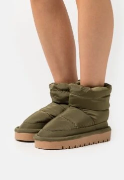 Even&Odd Platform Ankle Boots - Khaki