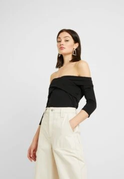 Even&Odd Bodysuit - Long Sleeved Top - Black