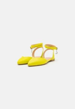 Even&Odd Slingback Ballet Pumps - Yellow -Chic Mode Shop bd0e012ca90a4be18722326ea4c37a4d