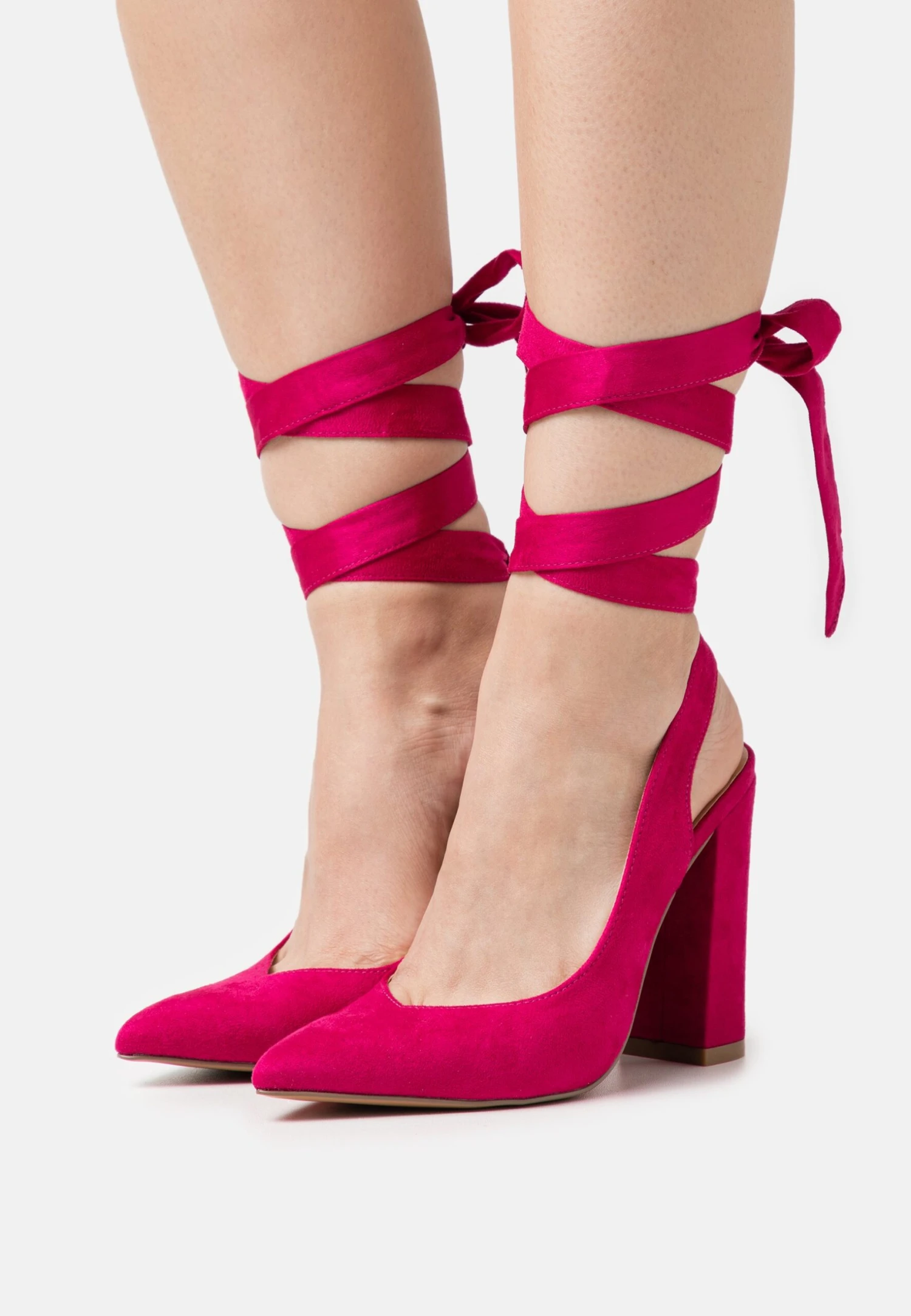 Even&Odd Lace-Up Heels - Pink 1 Even&Odd Lace-Up Heels - Pink