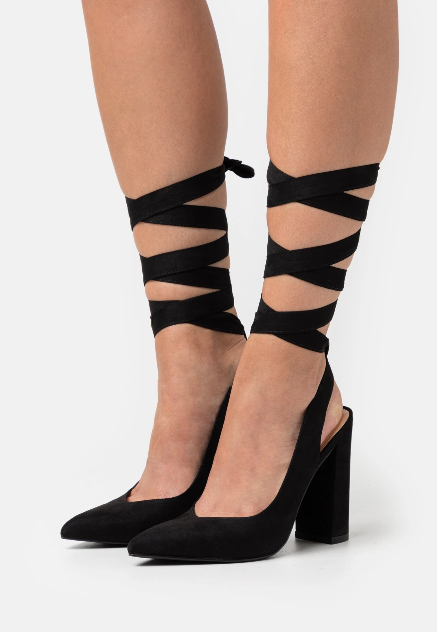 Even&Odd Lace-Up Heels - Black 1 Even&Odd Lace-Up Heels - Black