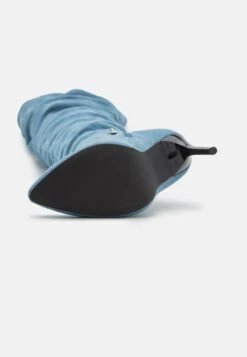 Even&Odd High Heeled Boots - Blue Denim -Chic Mode Shop c1a7a14656d24639a251f6a6cd32ca5b