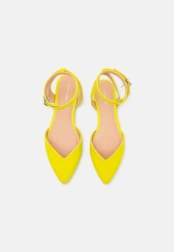 Even&Odd Slingback Ballet Pumps - Yellow -Chic Mode Shop c8f66b66a0e24136b4a035d55b932cf3