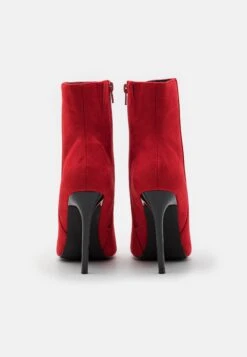 Even&Odd High Heeled Ankle Boots - Red -Chic Mode Shop cc514499ad324de9a7bf31e9c1e1ee99