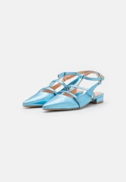 Even&Odd Slingback Ballet Pumps - Blue -Chic Mode Shop cd5eb04c91b04435ba91225b3f8ef2b4