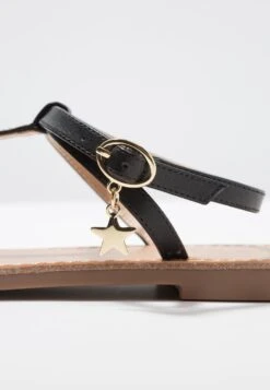 Even&Odd T-Bar Sandals - Black -Chic Mode Shop cf6565a445814753aee1c7ba4a5c2fef