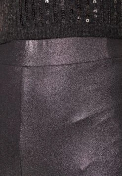 Trousers - Black/Silver -Chic Mode Shop d20ae80bf08e49989e69004d7314c791