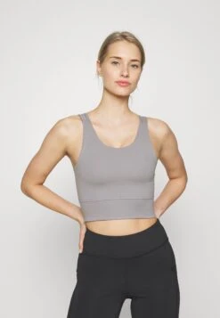 Medium Support Sports Bra - Grey -Chic Mode Shop d8e1535bbc9244baa1cea8eb148834de