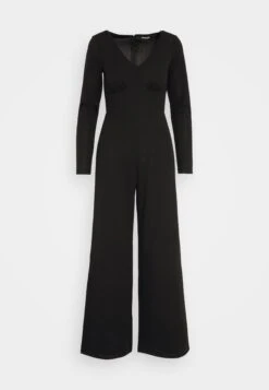 Even&Odd Wide Leg Long Sleeves Bodice - Jumpsuit - Black -Chic Mode Shop dee1c6a6dfe040bc851a5efb9f6f3be6