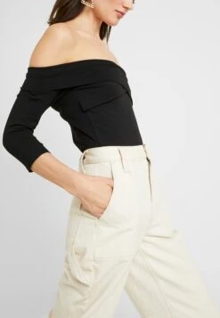 Even&Odd Bodysuit - Long Sleeved Top - Black -Chic Mode Shop e2b8ca9fb3474d1393f23578195c9ef3