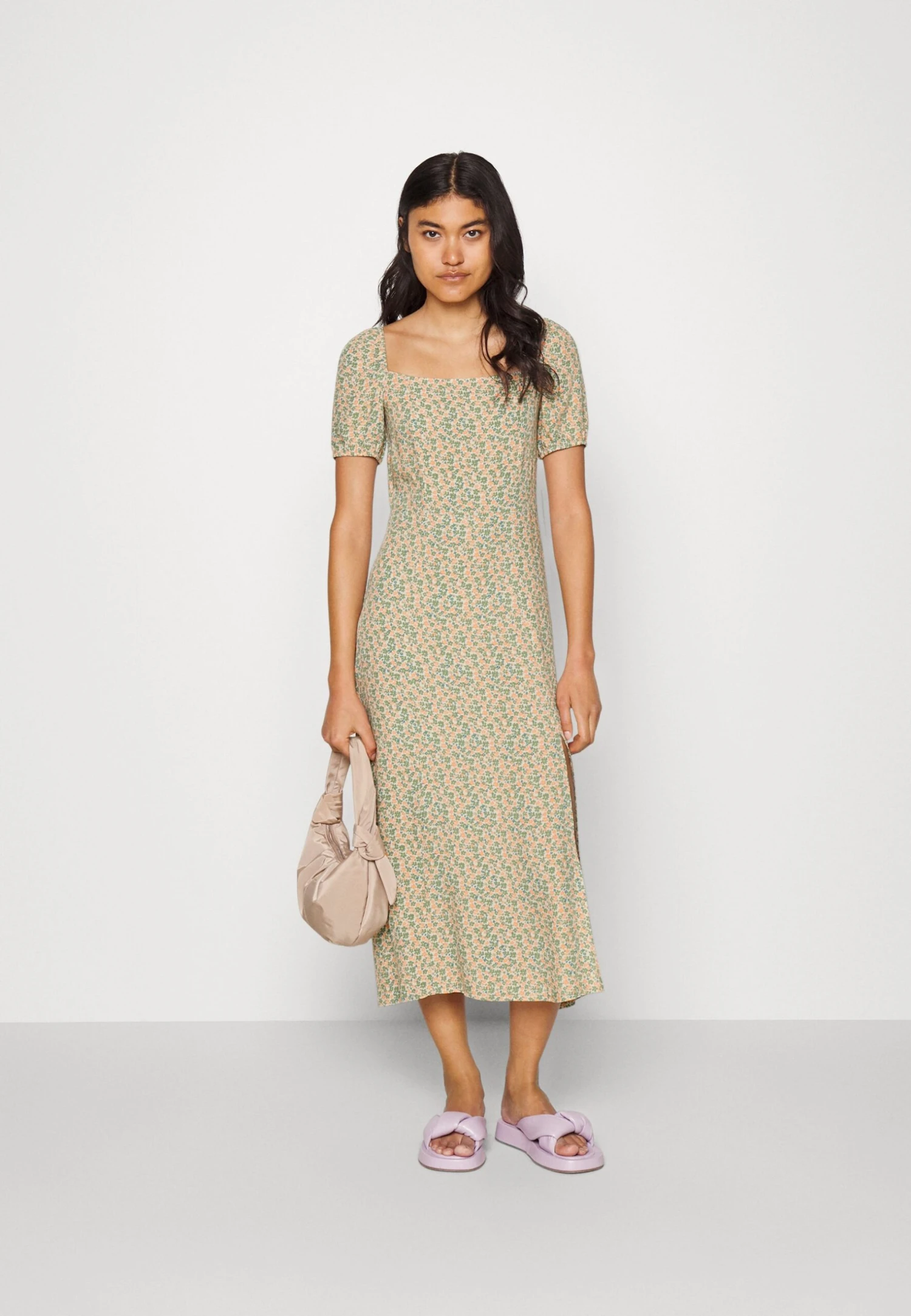 Even&Odd Day Dress - Green/Pink 2 Even&Odd Day Dress - Green/Pink - Image 2