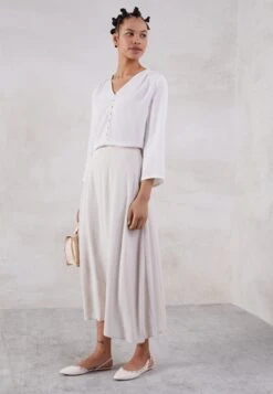 Even&Odd Slingback Ballet Pumps - White -Chic Mode Shop e72c29783d4d4d7fa9ed9e79a05303e2