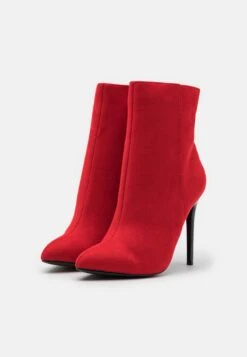 Even&Odd High Heeled Ankle Boots - Red -Chic Mode Shop f32fe382b07b4d8db62dbec9b060e91a